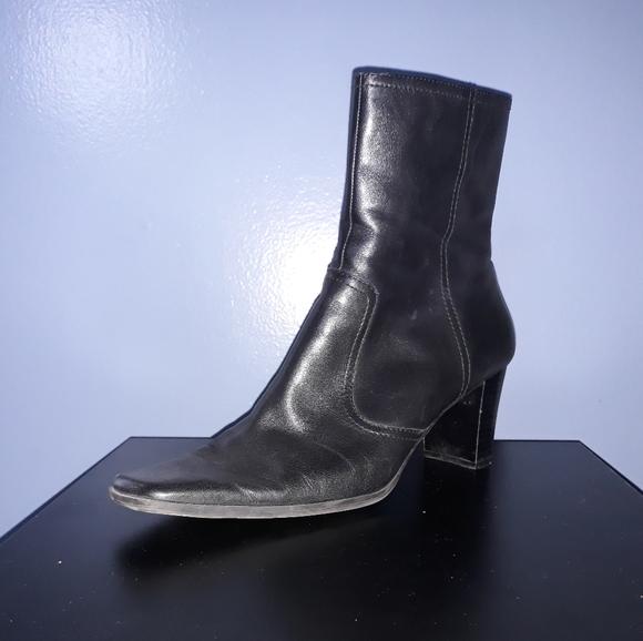 Leather Ankle Boots - Picture 2 of 7